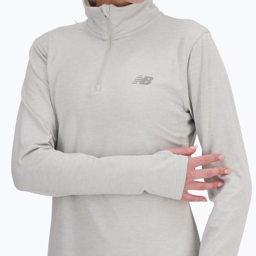Дамски суитшърт за бягане New Balance Sport Essentials Space Dye ashheath