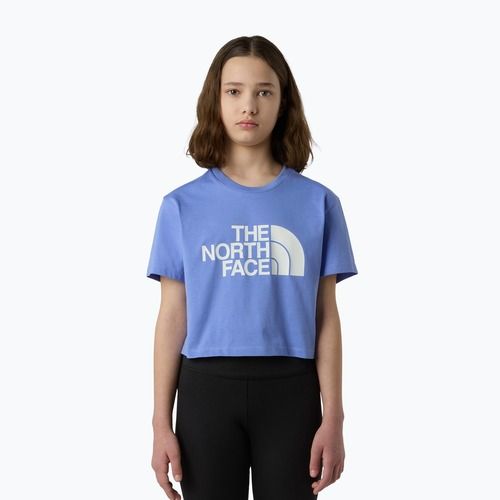 The North Face Crop Easy Tee виртуална синя детска тениска