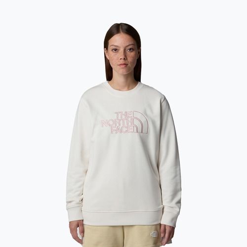 The North Face дамски суитшърт Drew Peak Light Crew бяла дюна/метално розово