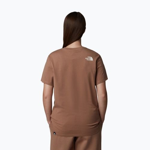 The North Face дамска тениска Relaxed Easy Tee latte/white dune