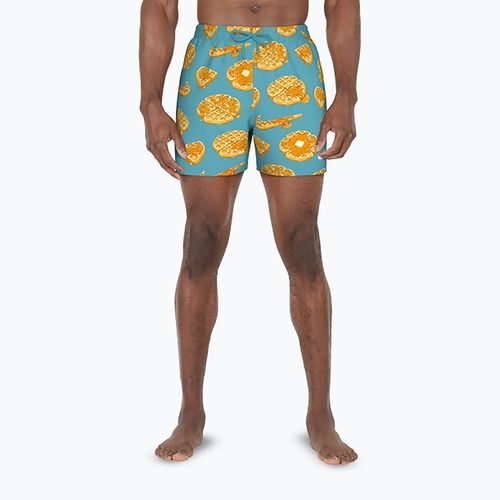 Мъжки къси панталони за плуване Nike Multi Print 5" Volley dusty cactus