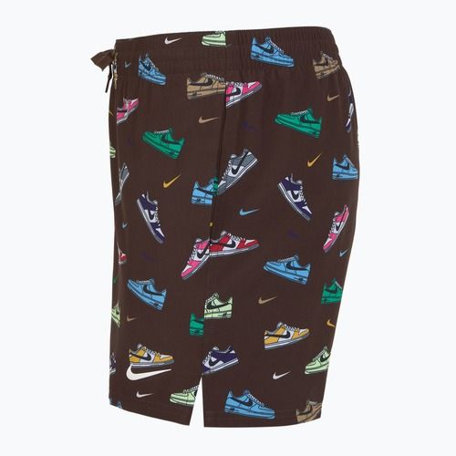 Мъжки къси панталони за плуване Nike Multi Print 5" Volley в бароково кафяво