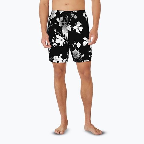 Мъжки бански шорти Nike Fine Floral 7" Volley black
