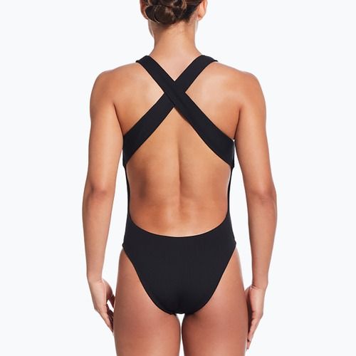 Nike Elevated Essential Crossback дамски бански от една част черен
