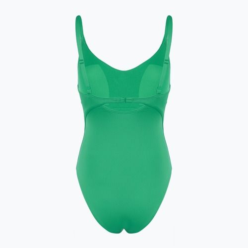 Дамски бански от една част Nike Essential V-Neck stadium green