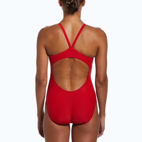 Дамски бански костюм от една част Nike Solid Racerback university red