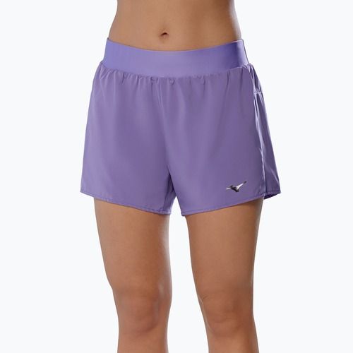 Дамски къси панталони за бягане Mizuno Alpha 4.5" paisley purple