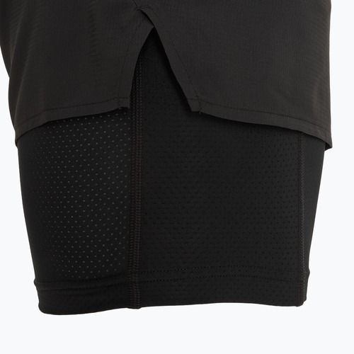Мъжки къси панталони за бягане Mizuno Trail ER 2IN1, черни