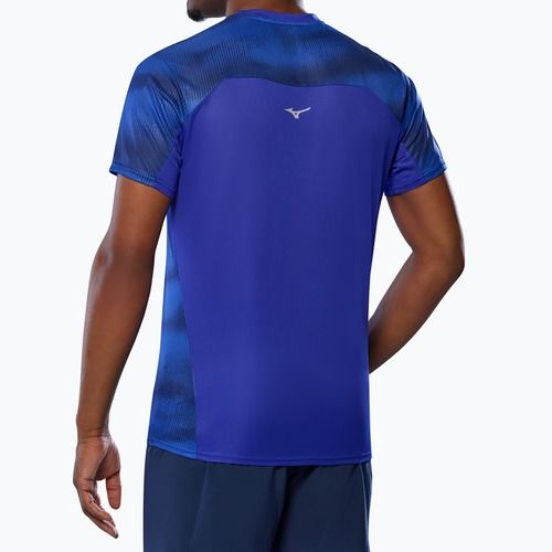 Мъжка тениска за бягане Mizuno DryAeroFlow Graphic Tee reflex blue