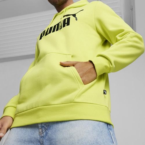Мъжки суитшърт PUMA Essentials Big Logo Hoodie FL lime sheen
