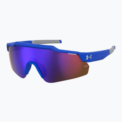 Детски слънчеви очила Under Armour Levelup Jr S3 матово синьо сиво/инфрачервено