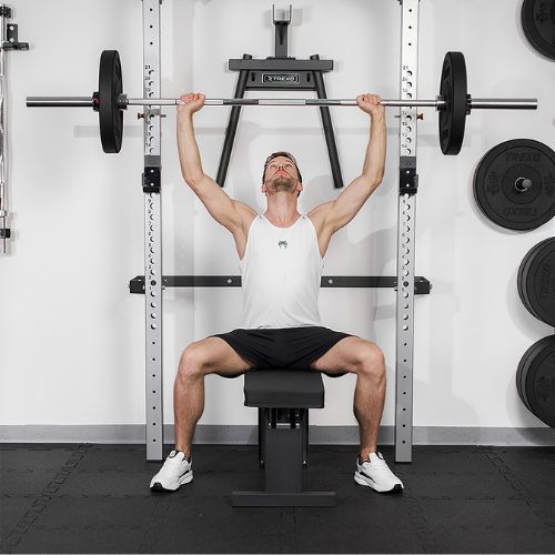 Стенна клетка TREXO Mercury с пейка и стойка за плочи черна