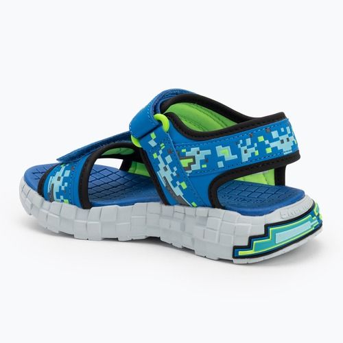Детски сандали SKECHERS Mega Splash черни/сини/лайм