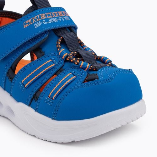Детски сандали SKECHERS S-Lights Sola Glow blue/lime