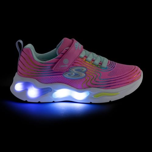 Детски обувки SKECHERS S-Lights Wavy Beams pink/multi