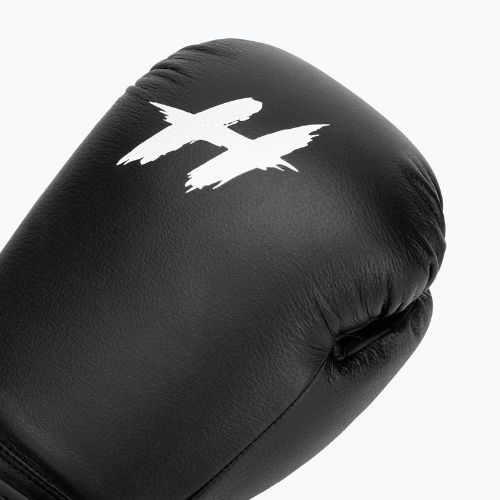 HOOK FIGHTING Готови за бой кожени боксови ръкавици черни