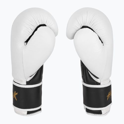 HOOK FIGHTING Готови за бой кожени боксови ръкавици бели