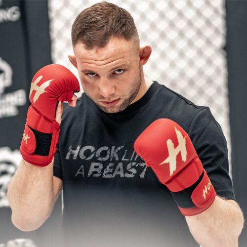 MMA HOOK FIGHTING спаринг ръкавици TX0-B4M0016 червен