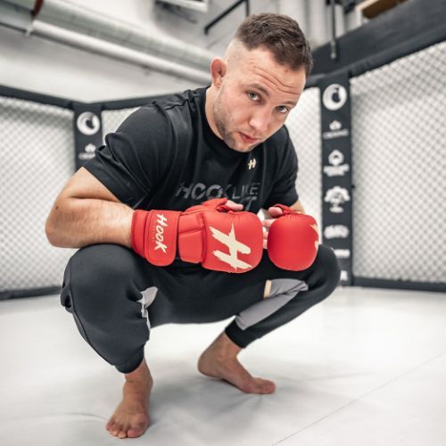 MMA HOOK FIGHTING спаринг ръкавици TX0-B4M0016 червен