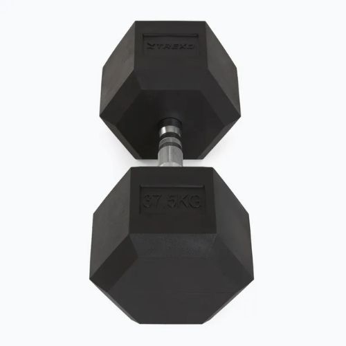TREXO Hex 37.5 кг гумирани дъмбели