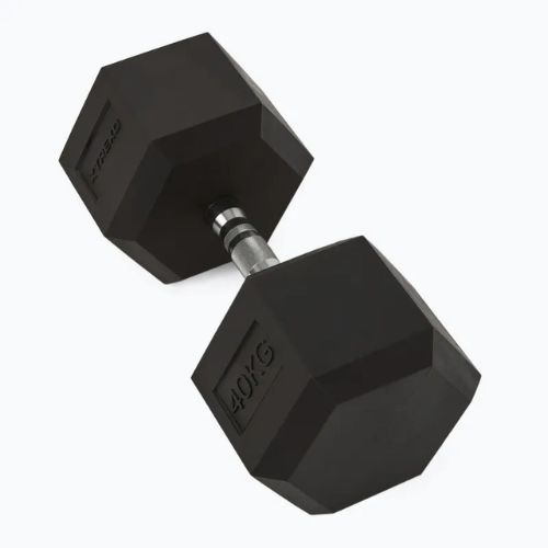 TREXO Hex 40 кг гумирани дъмбели