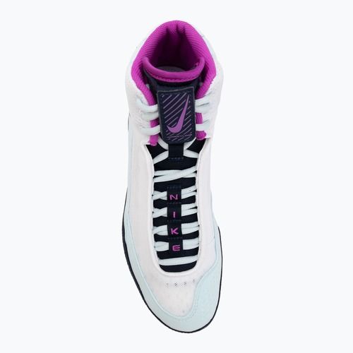 Обувки за борба Nike Inflict 4 бяло/хипервиолетово/ледниково синьо/обсидианско