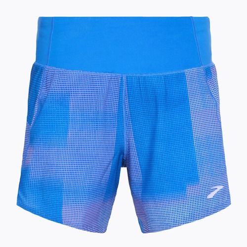Дамски къси панталони за бягане Brooks Chaser 5" blue altitude print