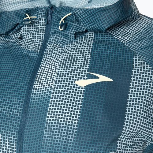 Мъжко яке за бягане Brooks Canopy indigo rush/altitude print