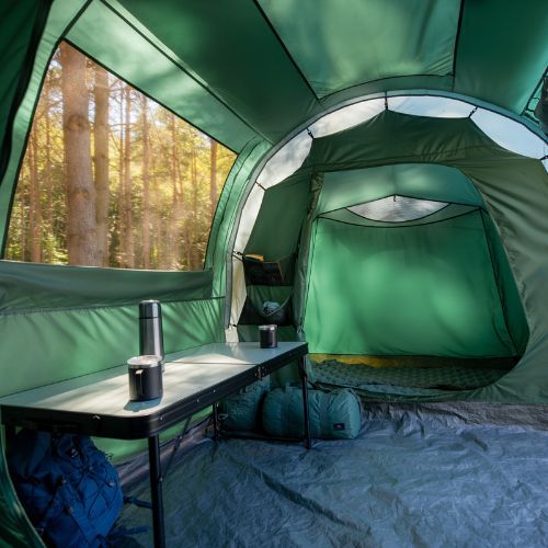 KADVA Kavio 4.2 4-местна палатка за къмпинг зелена