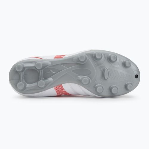 Детски футболни обувки Mizuno Monarcida Neo III Select Jr MD бяло/радиант червено