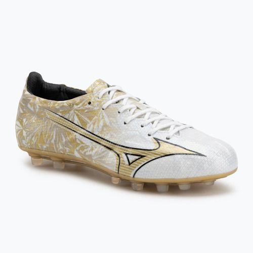 Мъжки футболни обувки Mizuno Alpha Japan AG white/ge gold/black