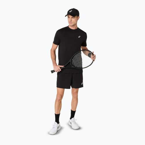 Мъжка тениска за тенис ASICS Court Top performance black