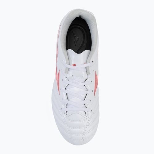 Детски футболни обувки Mizuno Monarcida Neo III Select AG white/radiant red