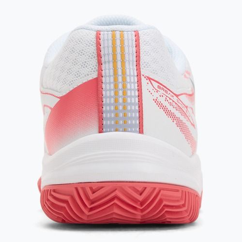 Детски обувки за тенис Mizuno Break Shot 5 Jr CC white/blue granite/calypso coral