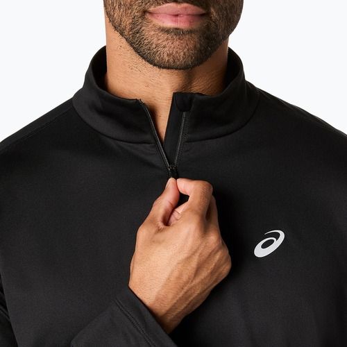 Мъжки ASICS Core Half Zip Зимна тениска за бягане black
