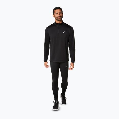Мъжки ASICS Core Half Zip Зимна тениска за бягане black