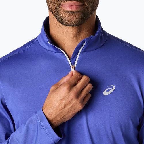 Мъжки ASICS Core Half Zip Winter тъмно кобалтов суитшърт за бягане