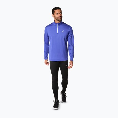 Мъжки ASICS Core Half Zip Winter тъмно кобалтов суитшърт за бягане