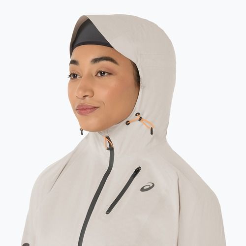 Дамско яке за бягане ASICS Fujitrail Elite Waterproof cream