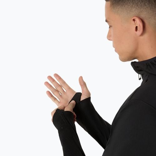 Мъжки ASICS Road Winter Hoodie performance черен суитшърт за бягане