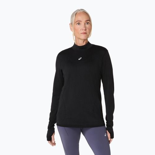 Дамски ASICS Road Winter Seamless performance черен тичане с дълъг ръкав
