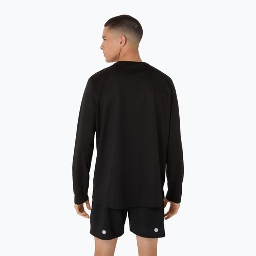 ASICS мъжки анцуг за бягане с дълъг ръкав Fujitrail logo LS performance black