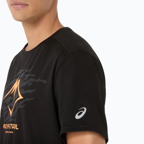 Мъжка тениска за бягане ASICS Fujitrail Logo SS performance black