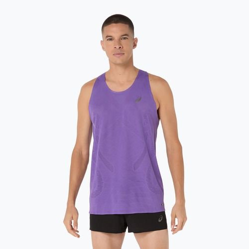 Мъжки ASICS Metarun Singlet edo лилава тениска за бягане