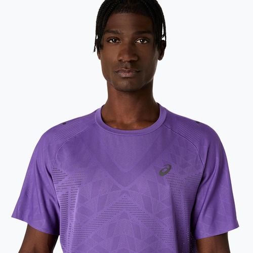 Мъжки ASICS Metarun SS Top тениска за бягане edo purple