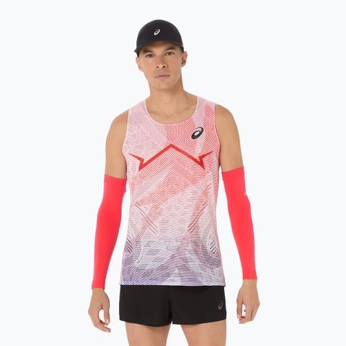 Мъжки ASICS Metaspeed Singlet флаш червена тениска за бягане