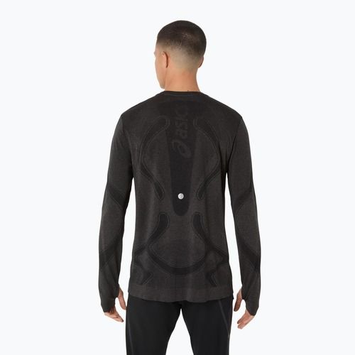 Мъжки ASICS Road Seamless LS performance black за бягане с дълъг ръкав