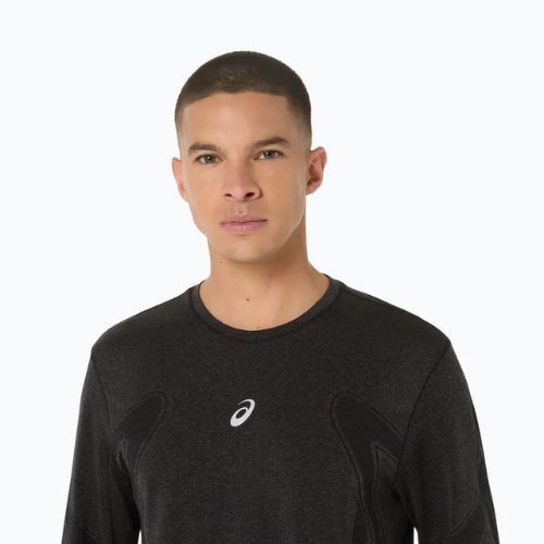 Мъжки ASICS Road Seamless LS performance black за бягане с дълъг ръкав