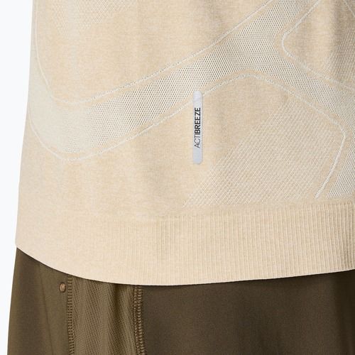 Мъжки ASICS Road Seamless LS крем за бягане с дълъг ръкав