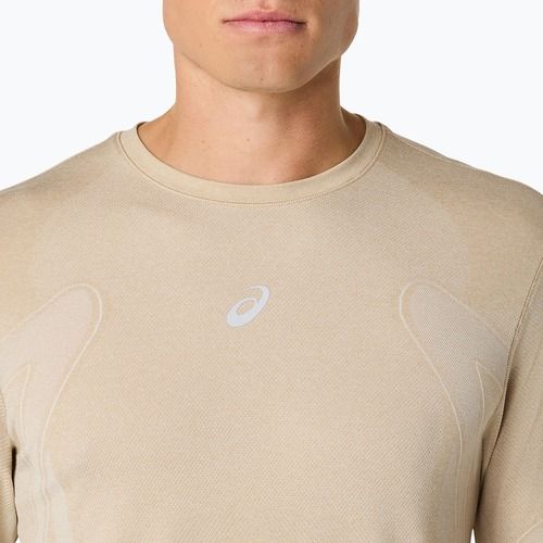 Мъжки ASICS Road Seamless LS крем за бягане с дълъг ръкав